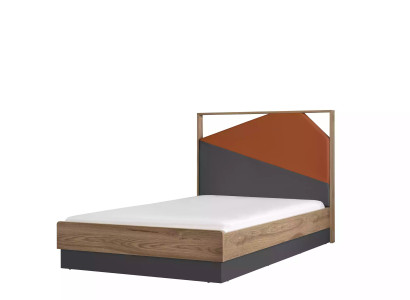 Bērnu gulta Gulta 120 cm Gultas rāmis Bērnu istaba Koks Gultas rāmis Pelēks